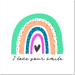 Funky Rainbow Love Posters and Art